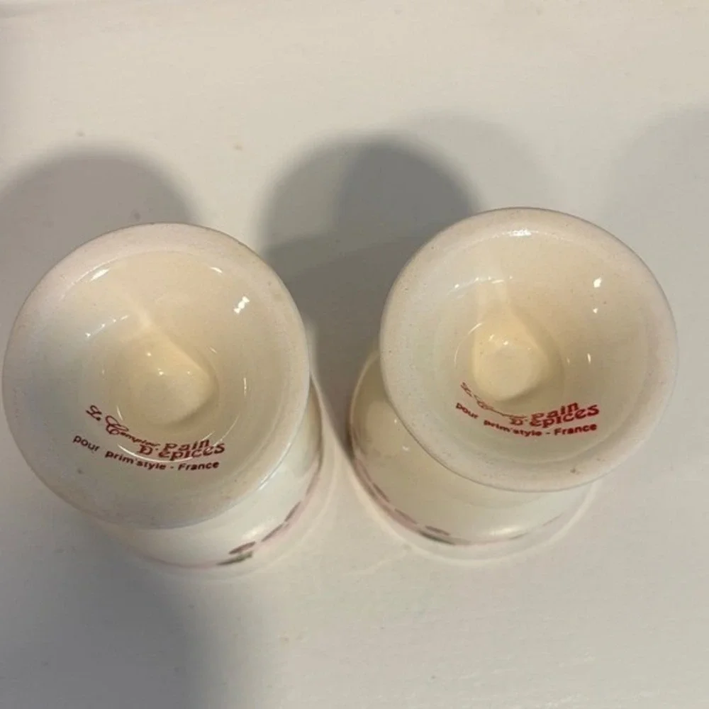 VTG Set of 2 Le‎ Comptoir Pain D'epices Egg Cups, made in France